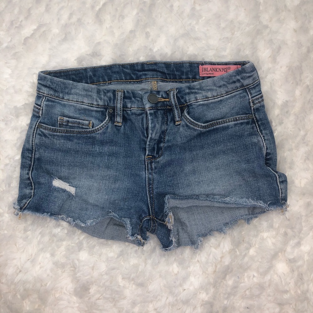 Blank NYC kids blue jean shorts